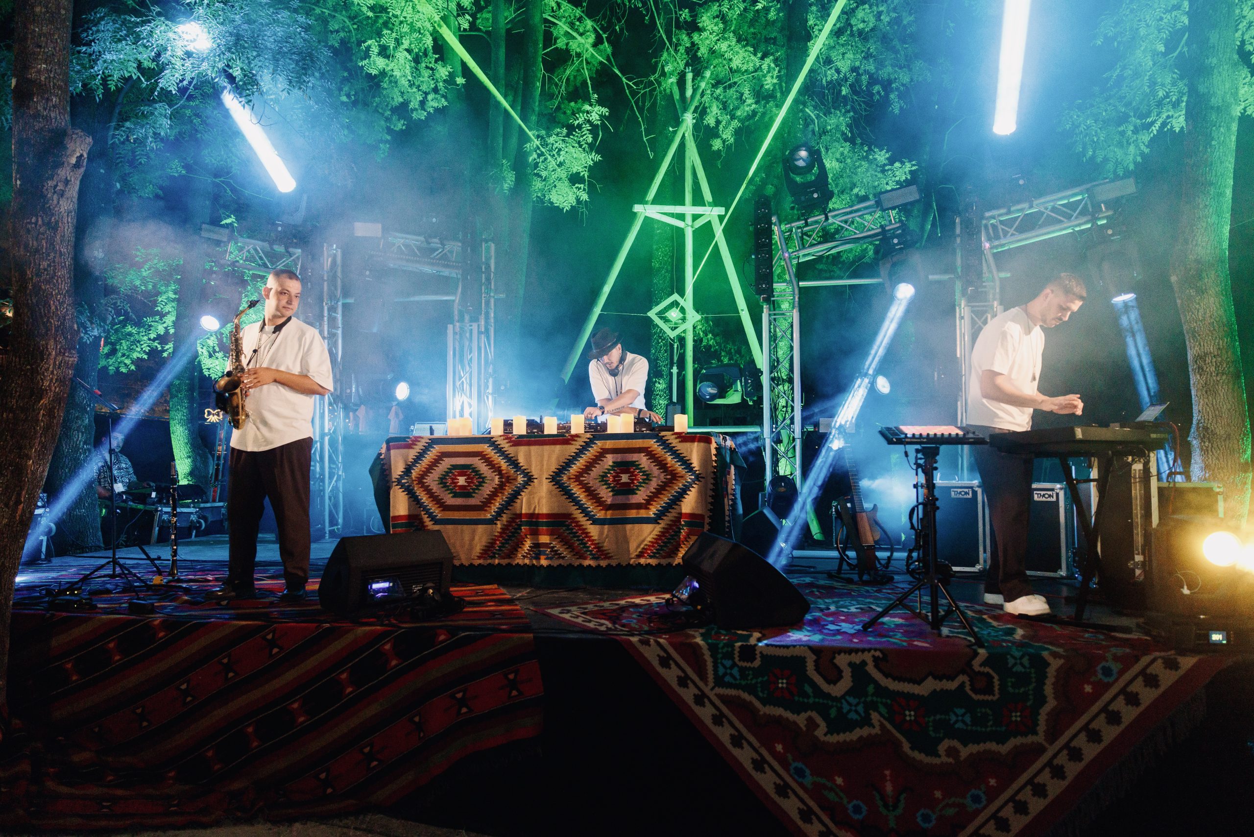 Live instruments in performance